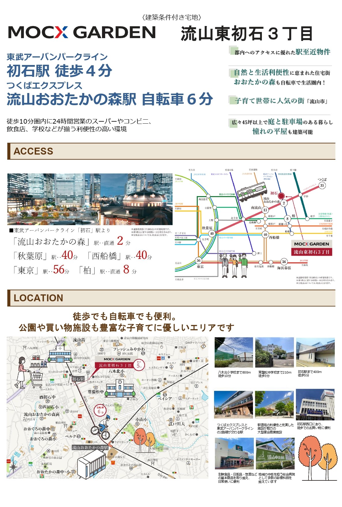 建築条件付き宅地】MOCX GARDEN 流山東初石3丁目 | イベント情報