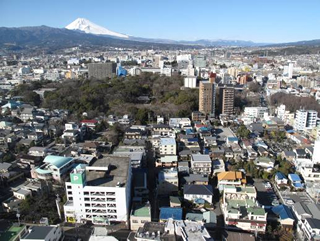 三島市の街並み