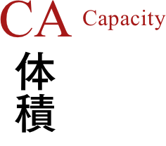 CA Capacity 体積