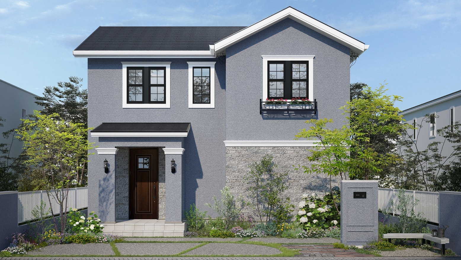 二階建て エレガントデザイン