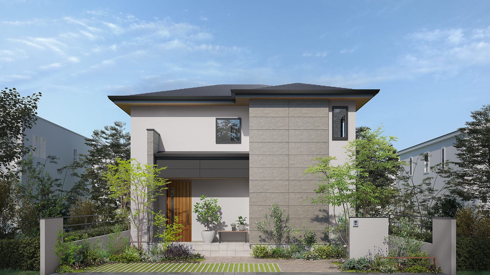 二階建て モダンデザイン