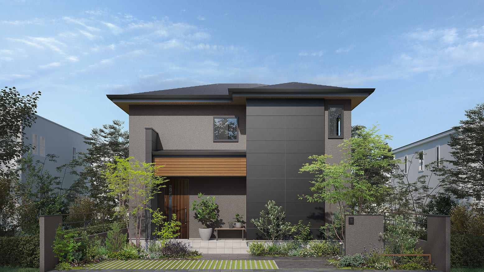 二階建て モダンデザイン