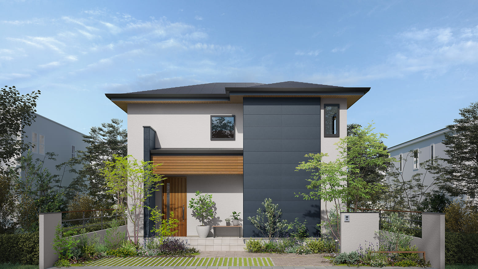 二階建て モダンデザイン