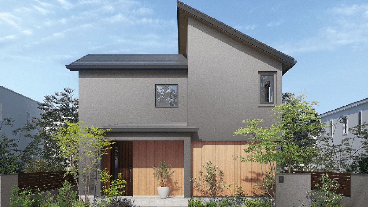 二階建て ウッディデザイン