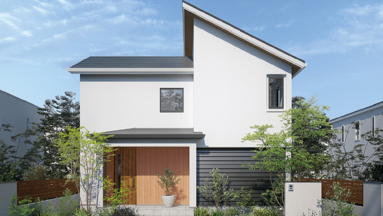 二階建て ウッディデザイン