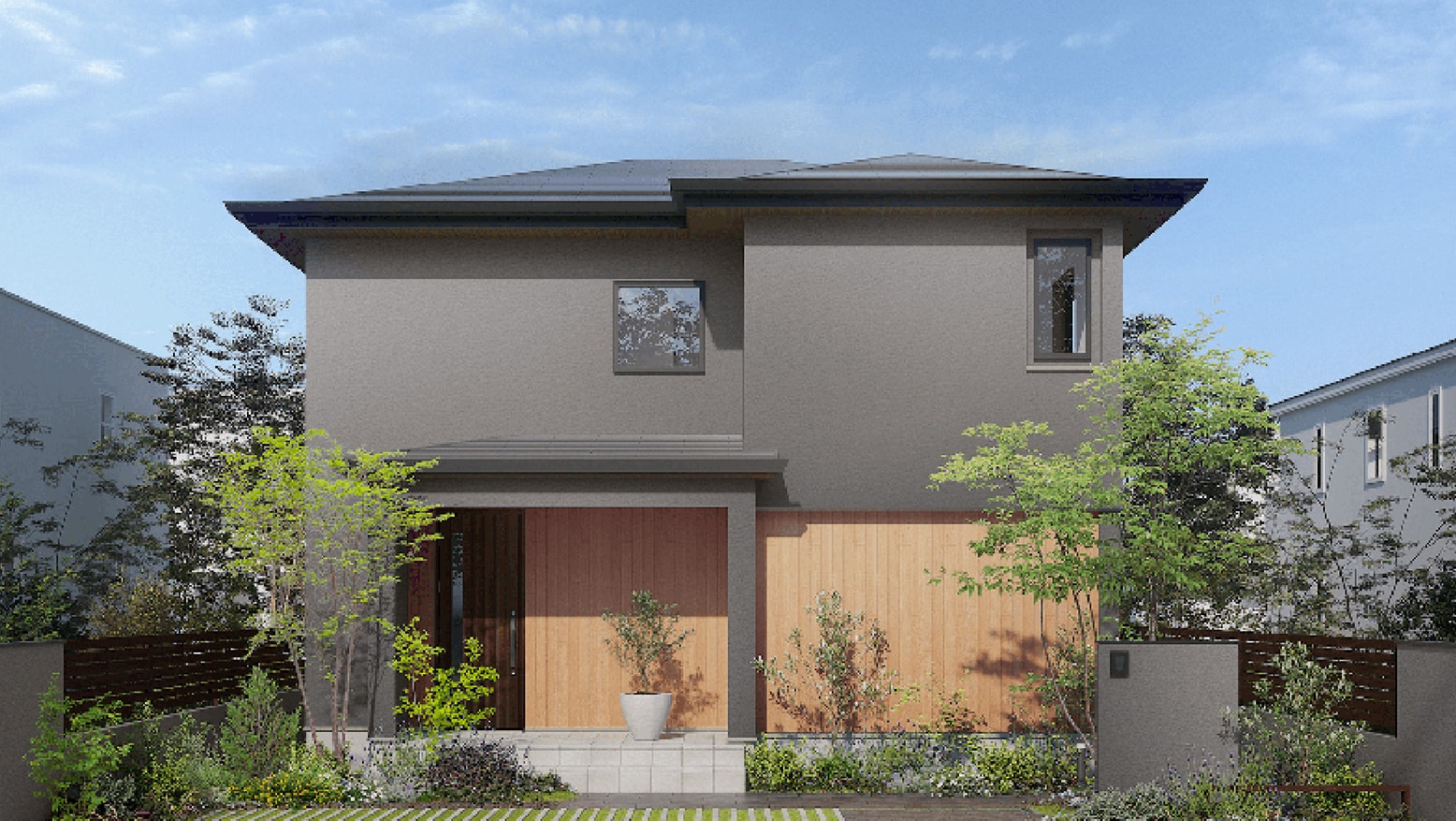 二階建て ウッディデザイン