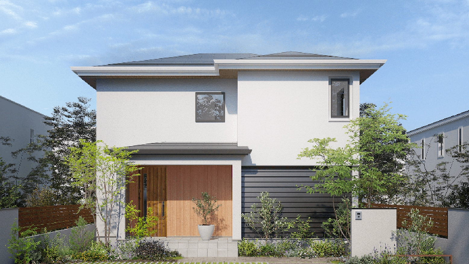 二階建て ウッディデザイン