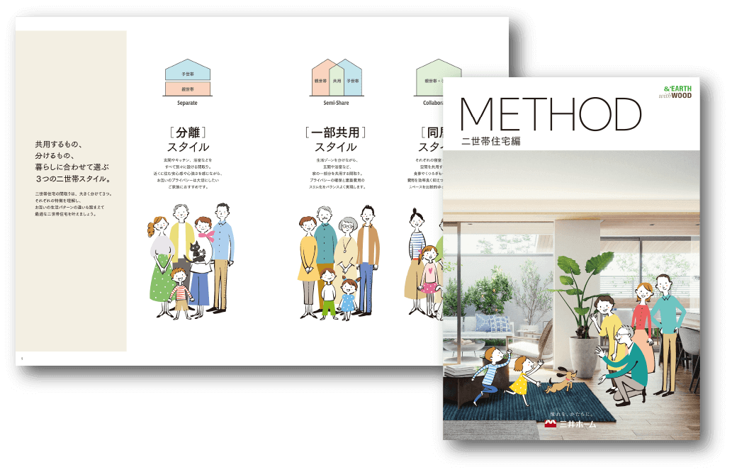 二世帯住宅アイデア集プレゼント | 〈公式〉三井ホーム（注文住宅、賃貸・土地活用、医院・施設建築、リフォーム）