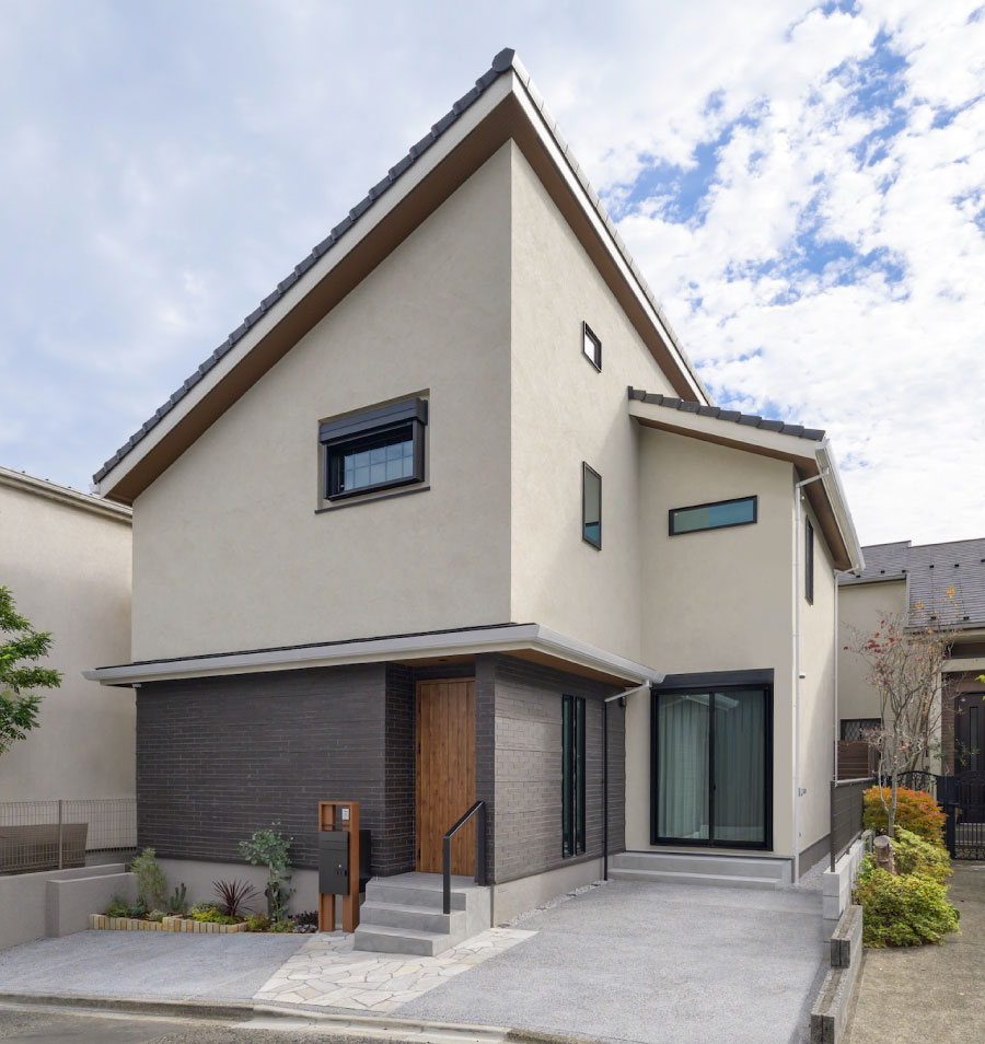 モダンな新築一戸建ての外観